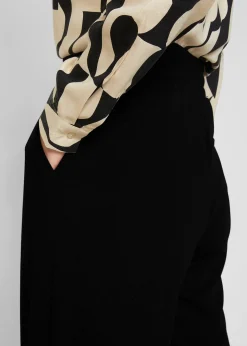 Pantalon large à pinces en jersey