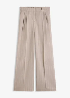 Pantalon large à pinces et rayures tennis