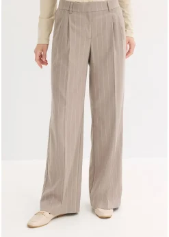 Pantalon large à pinces et rayures tennis