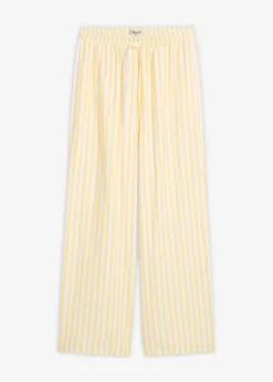 Pantalon large à pinces, fluide