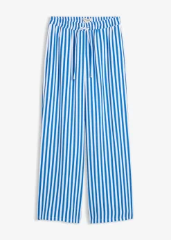 Pantalon large à pinces, fluide