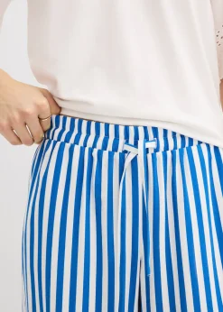 Pantalon large à pinces, fluide