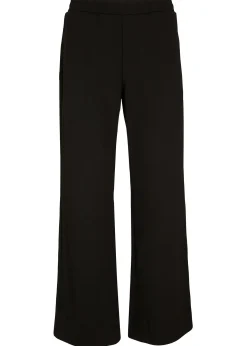 Pantalon large à taille élastiquée