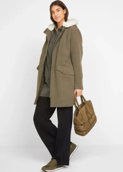 Pantalon large à taille élastiquée