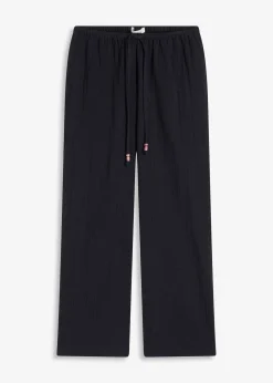 Pantalon large, effet froissé