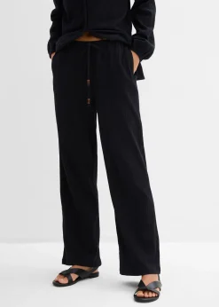 Pantalon large, effet froissé