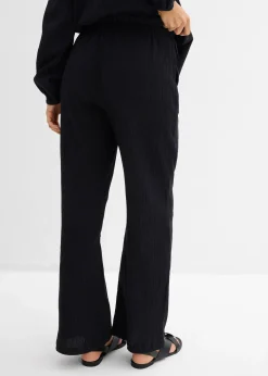 Pantalon large, effet froissé