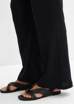 Pantalon large, effet froissé