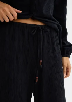 Pantalon large, effet froissé