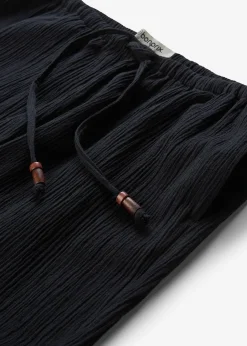 Pantalon large, effet froissé