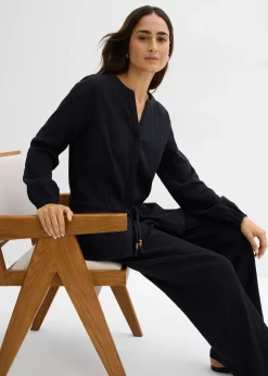 Pantalon large, effet froissé