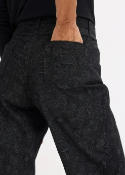 Pantalon large en coton extensible