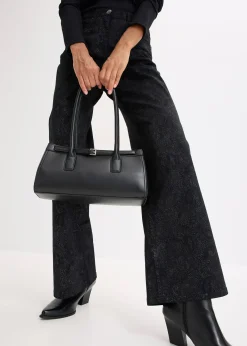 Pantalon large en coton extensible