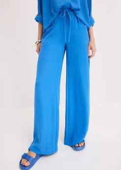 Pantalon large en crêpe léger