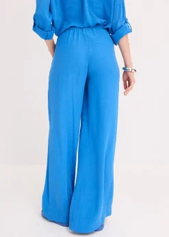 Pantalon large en crêpe léger