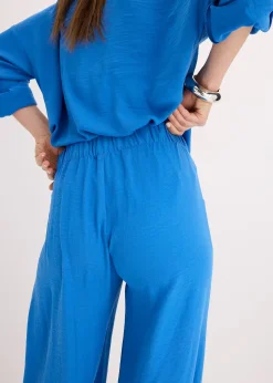 Pantalon large en crêpe léger