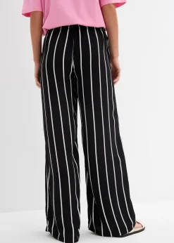 Pantalon large en crêpe léger