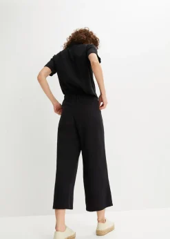 Pantalon large en gaze de coton