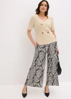 Pantalon large en jersey