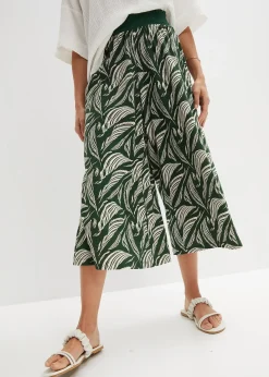 Pantalon large en jersey coton et viscose