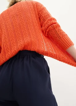 Pantalon large en lin mélangé