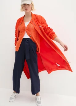 Pantalon large en lin mélangé