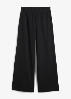 Pantalon large en maille piquée