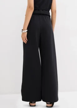 Pantalon large en maille piquée