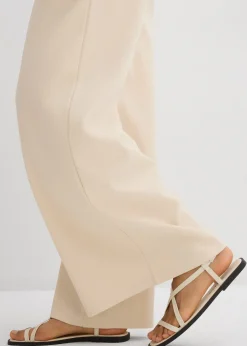 Pantalon large en maille piquée