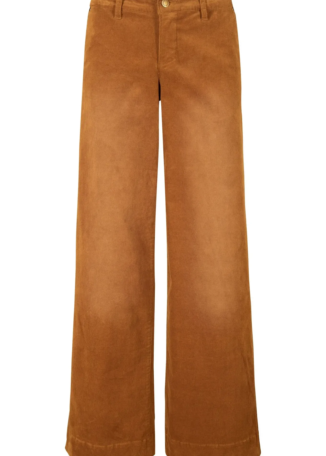 Pantalon large en velours côtelé extensible