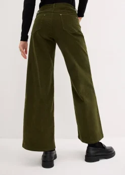 Pantalon large en velours côtelé