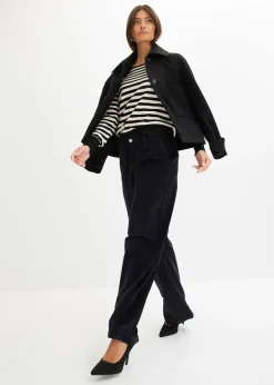 Pantalon large en velours côtelé