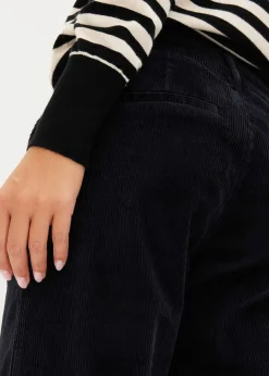 Pantalon large en velours côtelé