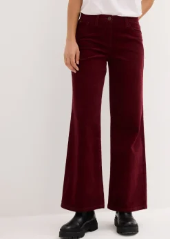 Pantalon large en velours côtelé