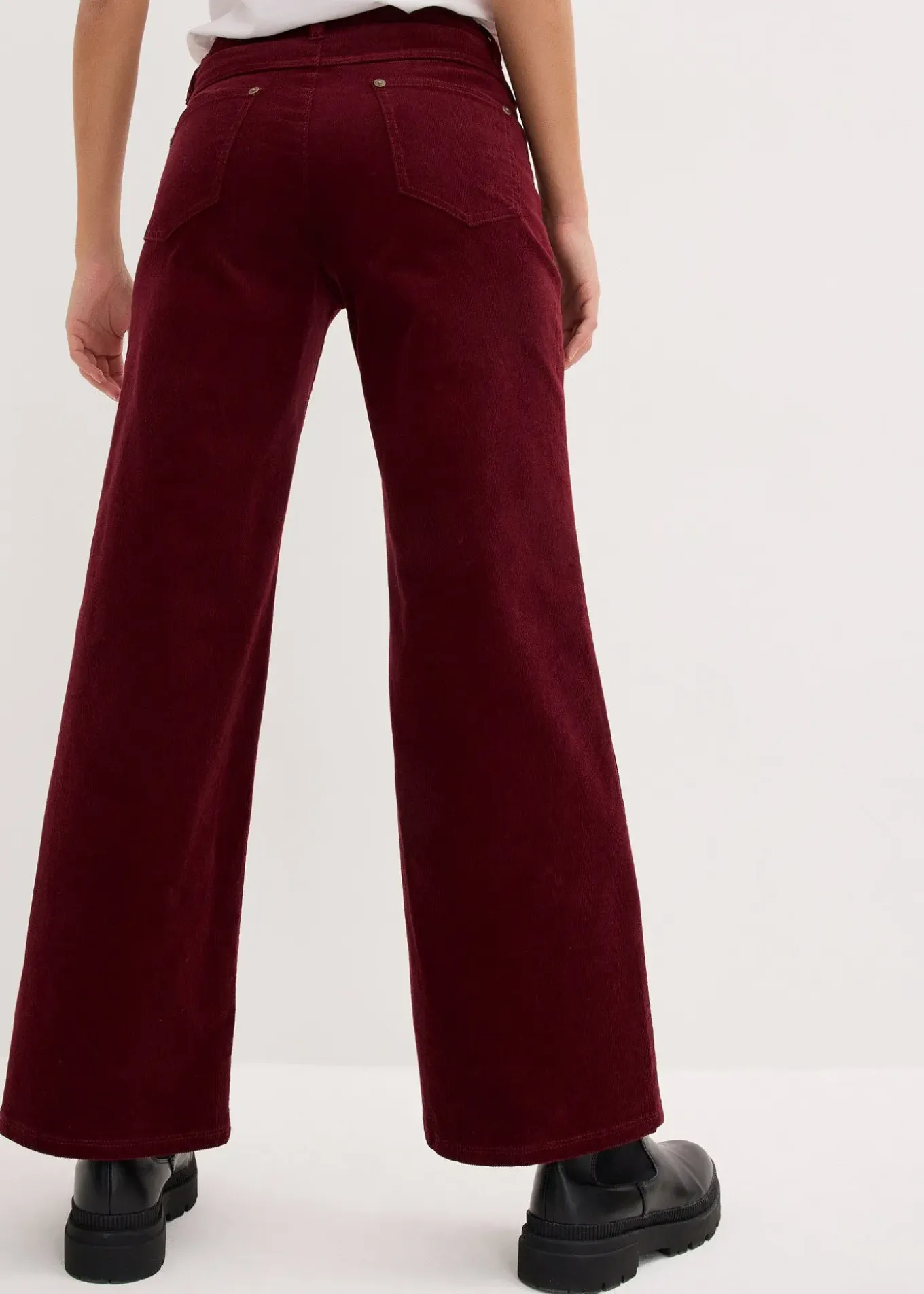 Pantalon large en velours côtelé