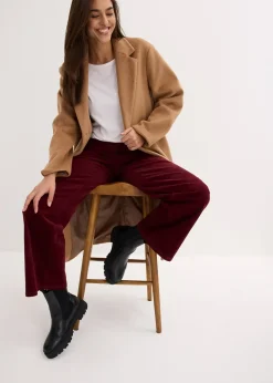 Pantalon large en velours côtelé