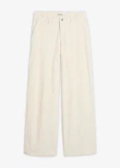 Pantalon large en velours côtelé