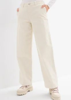 Pantalon large en velours côtelé