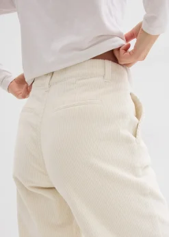 Pantalon large en velours côtelé