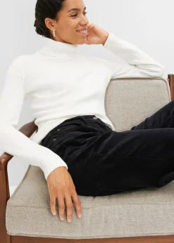 Pantalon large en velours côtelé