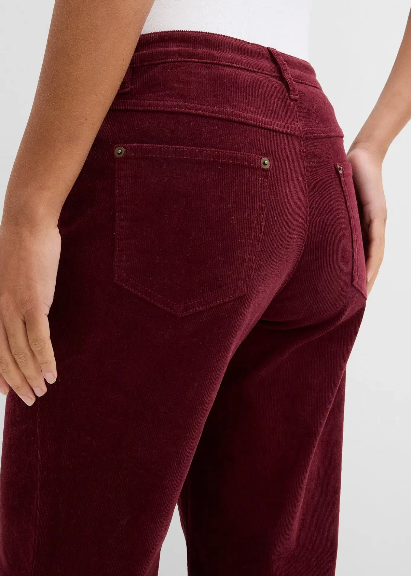 Pantalon large en velours côtelé