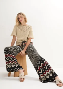 Pantalon large en viscose fluide