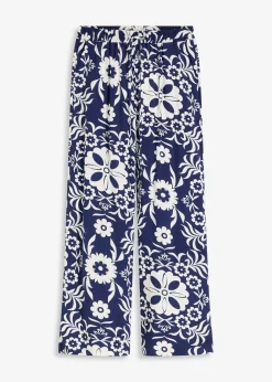 Pantalon large en viscose fluide