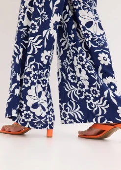 Pantalon large en viscose fluide