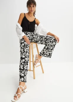 Pantalon large en viscose fluide