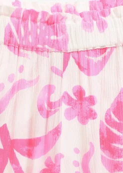 Pantalon large en viscose texturée