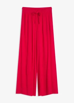 Pantalon large en viscose fine