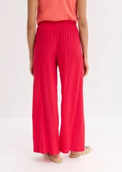 Pantalon large en viscose fine
