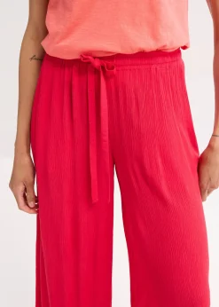Pantalon large en viscose fine