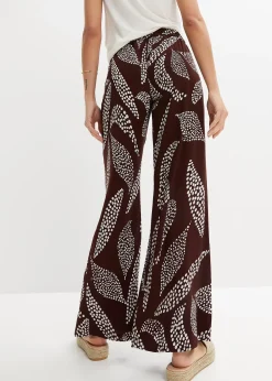 Pantalon large en viscose